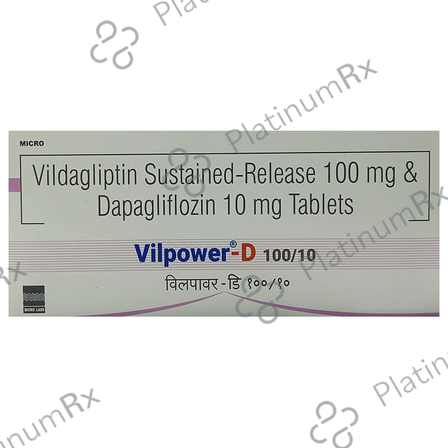 Vilpower D 10/100mg Tablet 10s