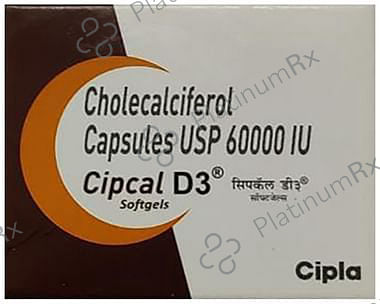 Cipcal D3 60000IU Capsule 4s