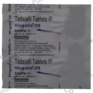 Megalis 20mg Tablet 4s