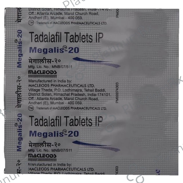 Megalis 20mg Tablet 4s