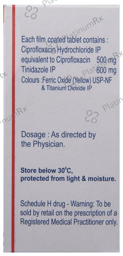 Cifran CT 500/600mg Tablet 10s