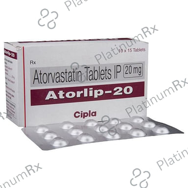 Atorlip 20mg Tablet 15s