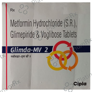 Glimda MV 2/500/0.2mg SR Tablet 10s