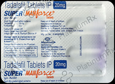 Super Manforce 20mg Tablet 4s