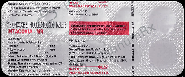 Intacoxia MR 60/4mg Tablet 10s