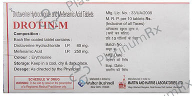 Drotin M 80/250mg Tablet 10s