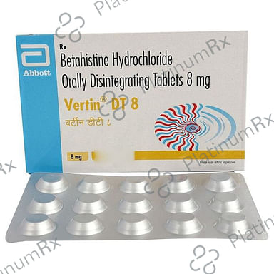 Vertin DT 8mg Tablet 15s