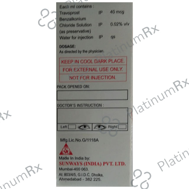Travosun 0.004% Eye Drop 3ml