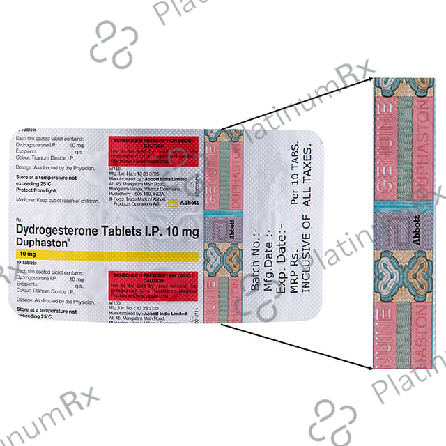 Duphaston 10mg Tablet 10s