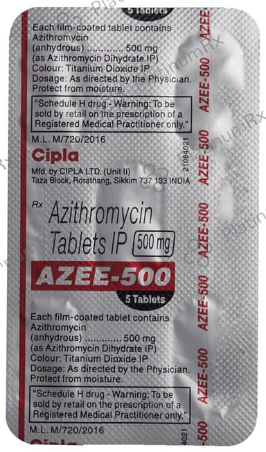 Azee 500mg Tablet 5s