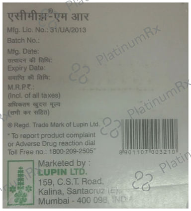 Acemiz MR 100/250/325mg Tablet 10s 10s
