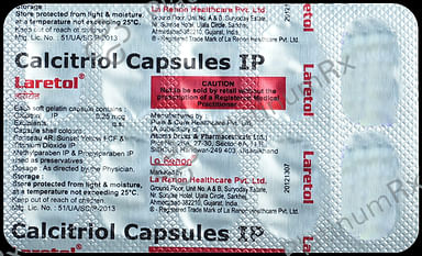 Laretol 0.25mcg Capsule 10s