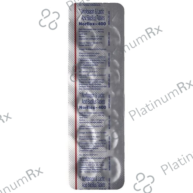 Norflox 400mg Tablet 10s