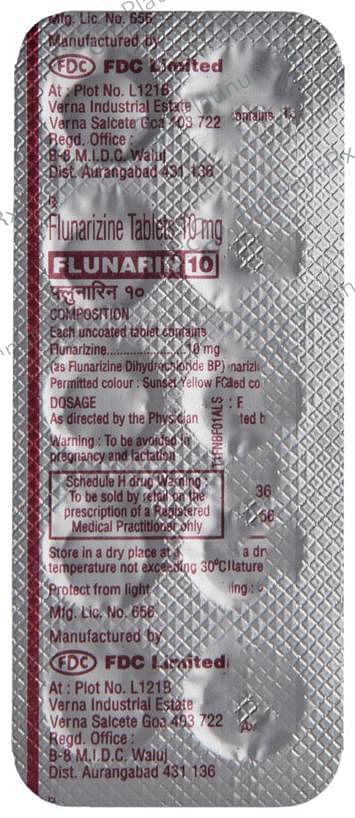 Flunarin 10mg Tablet 10s