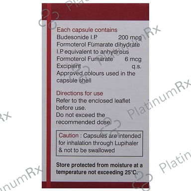 Budamate 200/6mcg Transcaps 30s