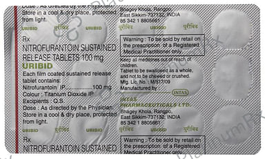 Uribid 100mg Tablet 15s