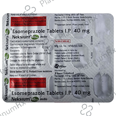 Neksium 40mg Tablet 15s