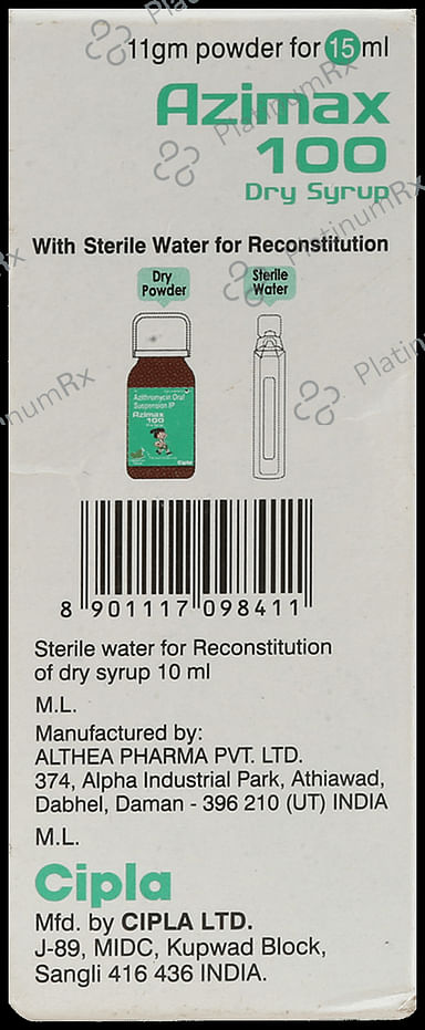 Azimax 100 Dry Syrup