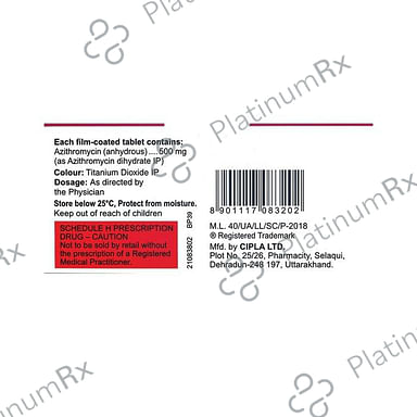 Azicip 500 Tablet