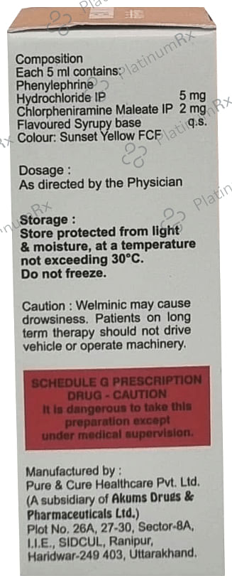 Welminic Syrup Gluten Free