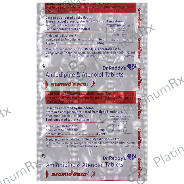 Stamlo Beta 5/50mg Tablet 15s