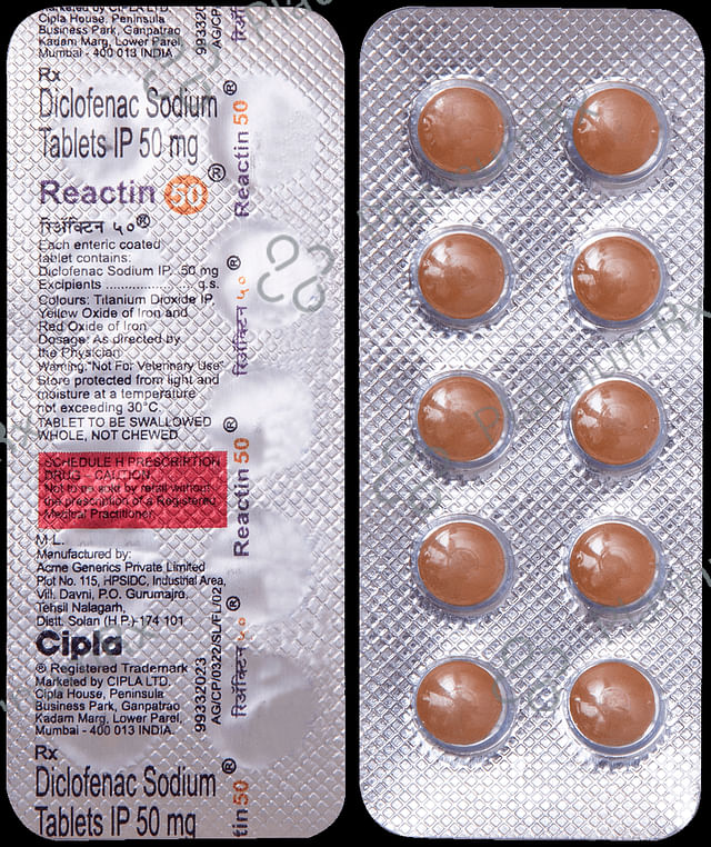 Reactin 50mg Tablet DT