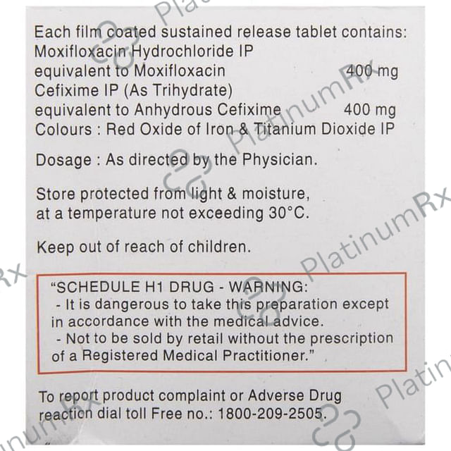 Moxinow 400/400mg Tablet SR 5s