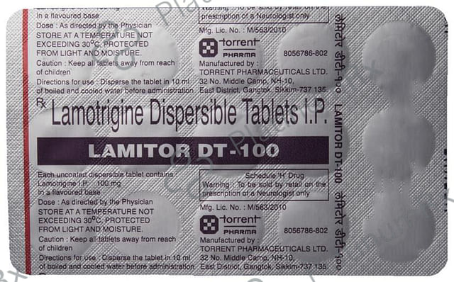 Lamitor 100mg Tablet DT 15s