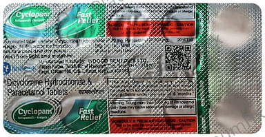 Cyclopam 20/500mg Tablet 10s