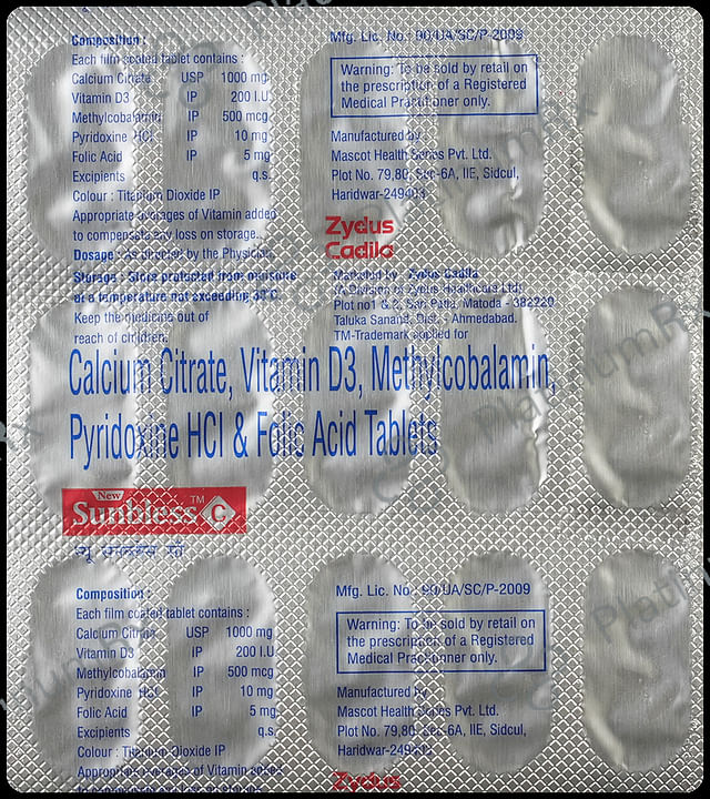 New Sunbless C Tablet 15s