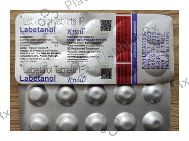 Labetanol 100mg Tablet 10s