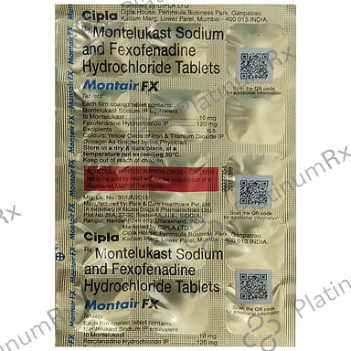 Montair FX 120/10mg Tablet 15s