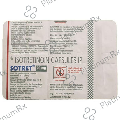 Sotret 20mg Capsule 10s