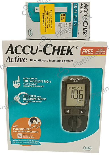 Accu Chek Active Blood Glucose Monitoring System 10s