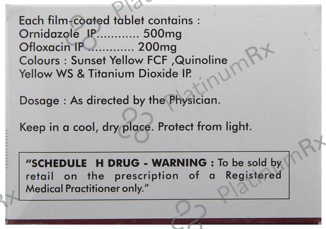 Ornilox 200/500mg Tablet 10s