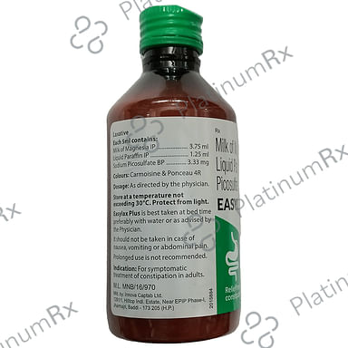 Easylax Plus Oral Emulsion Peppermint Syrup 170ml