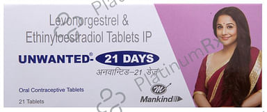 Unwanted 21 Days 0.035/0.15mg Tablet 21s