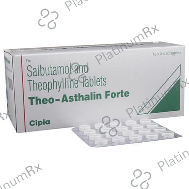 Theo Asthalin Forte 4/200mg Tablet 20s