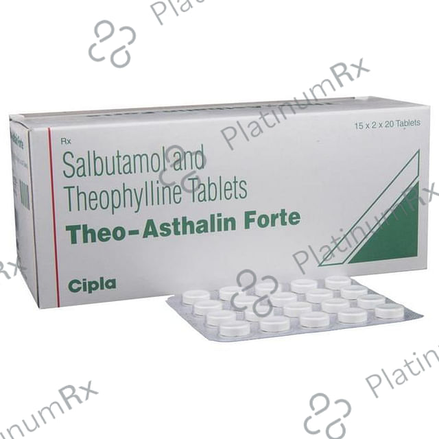 Theo Asthalin Forte 4/200mg Tablet 20s