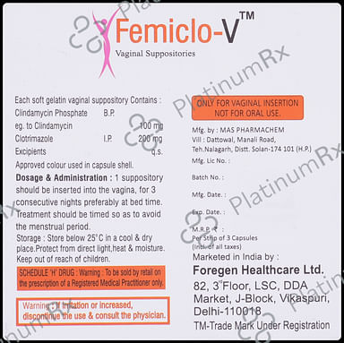Femiclo V 100mg/200mg Tablet VT