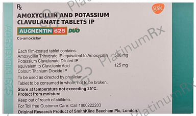 Augmentin Duo 625mg Tablet 10s