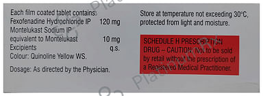 Montek FX 120/10mg Tablet 15s