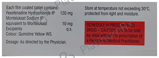 Montek FX 120/10mg Tablet 15s