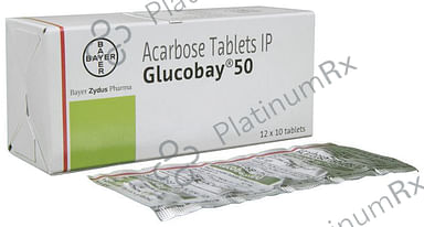 Glucobay 50mg Tablet 10s