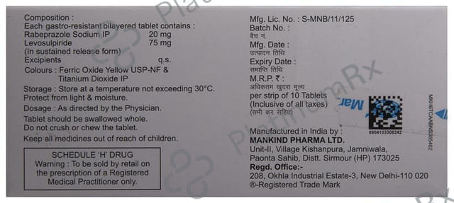 Rabekind Plus 75/20mg Tablet SR 10s