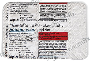 Nodard Plus 100/325mg Tablet 10s
