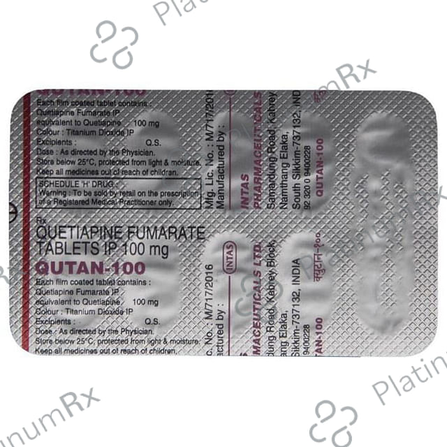 Qutan 100mg Tablet 10s