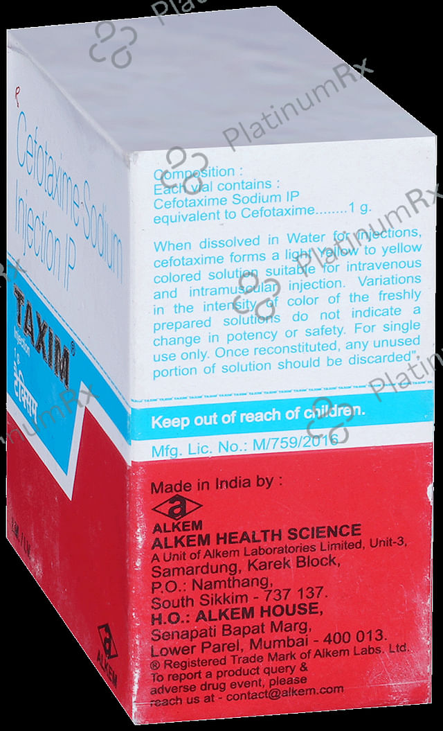 Taxim 1gm Injection 5ml