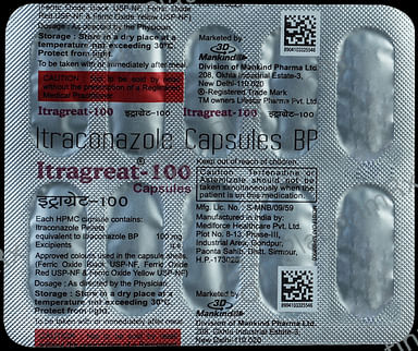 Itragreat 100mg Capsule 10s