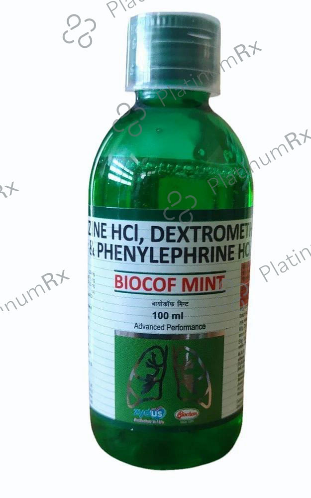 Biocof Mint Syrup 100ml